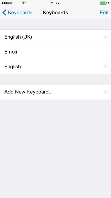 Press the required language.