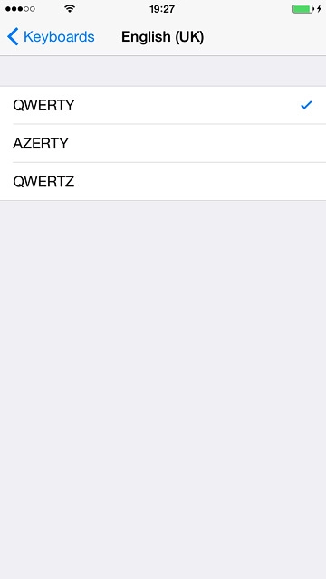 Press QWERTY until the function is turned on.