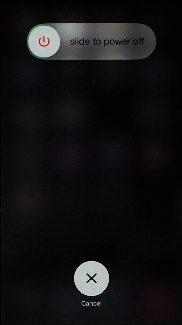 Drag the power off icon right to turn off your phone.