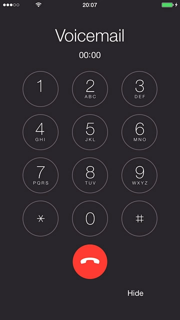 Press the end call icon to end the call.