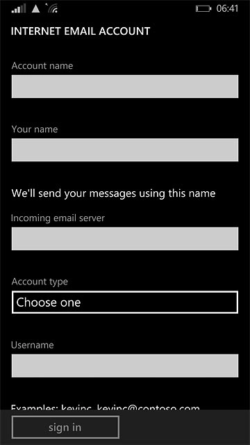 Press the field below 