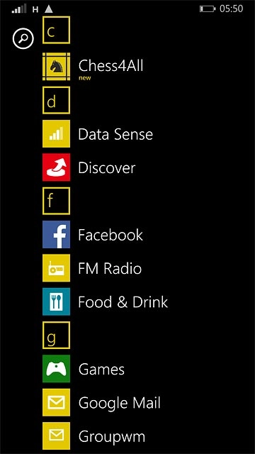 Slide your finger left across the display to open the main menu.Press the app you've just installed.Follow the instructions on the display to use the app.