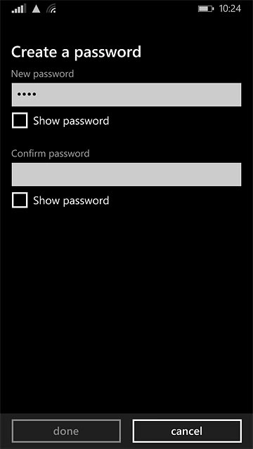 Press the field below 