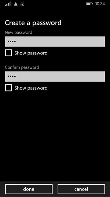 Press done to confirm.