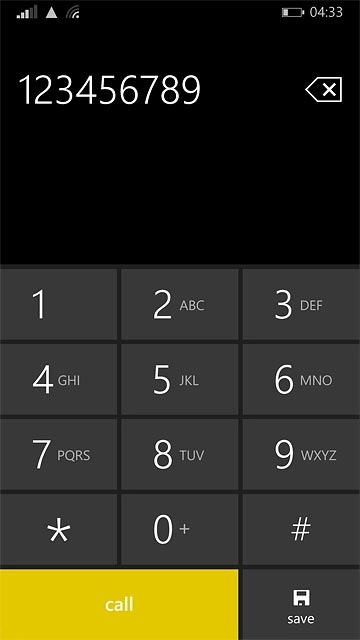 Key in the required number and press call.