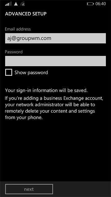 Press the field below 