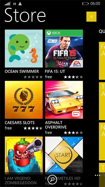To search by name:Press the search icon.