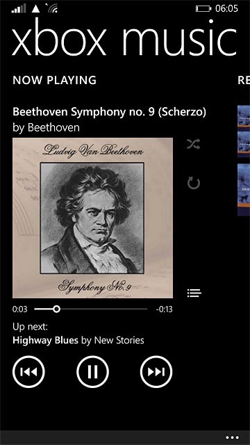 To fast forward or rewind the current audio file:Press the indicator at the bottom of the display and slide it right or left.