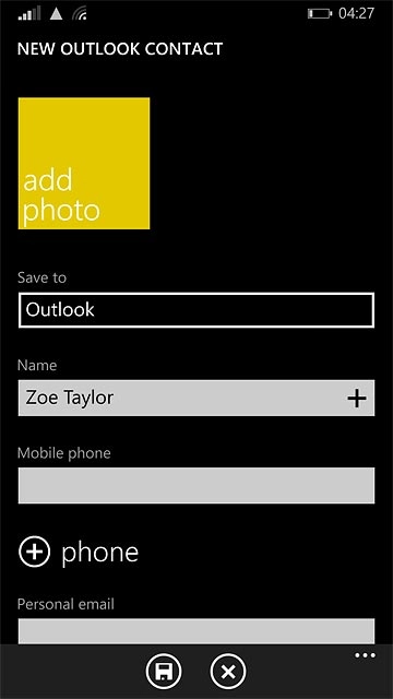 Press the field below 