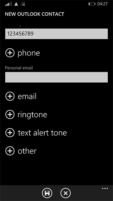 Press the field below 