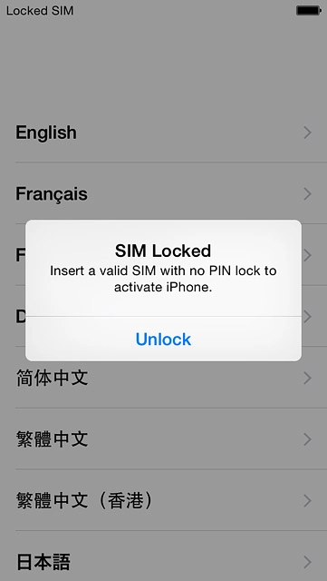 Slide your finger right on the display.Press Unlock.
