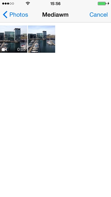 Press the required picture or the required video clip.