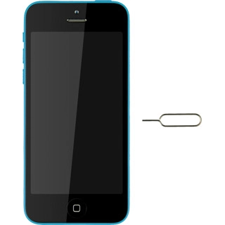 Insert the opener for the SIM holder into the small hole in the SIM holder on the side of your phone.