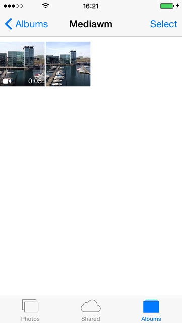 Go to the required folder.Press the required picture or the required video clip.