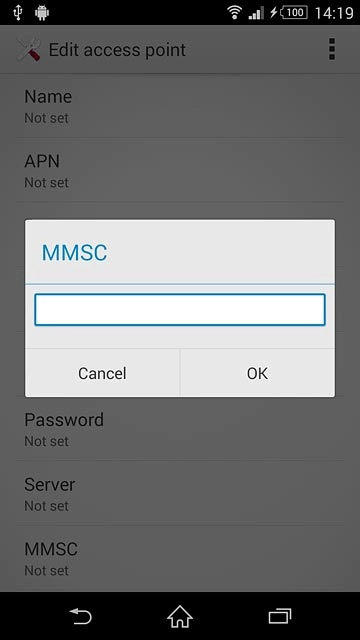 Key in http://pxt.vodafone.net.au/pxtsend and press OK.