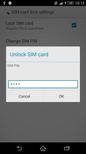 Key in your PIN and press OK.