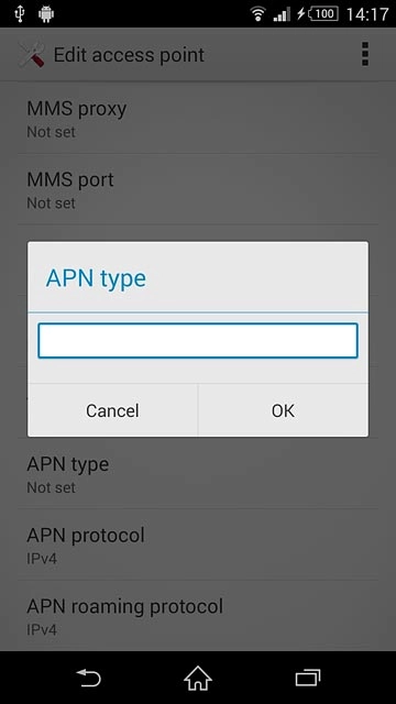 Key in mms and press OK.