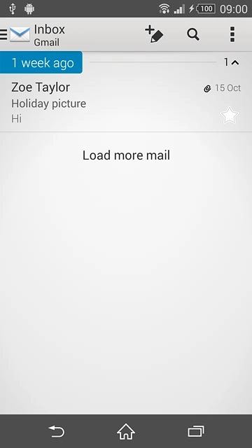 Press the name of the email account.