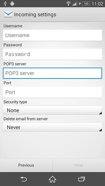 Press the field below 