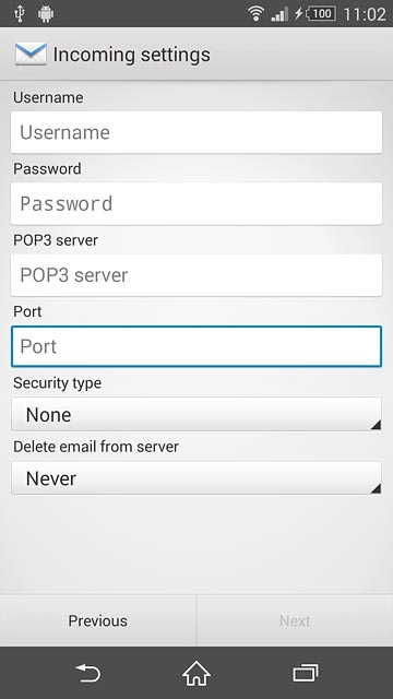 Press the drop down list below 