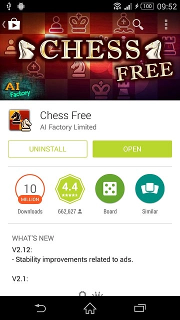 Follow the instructions on the display to install the app.Press the home icon to return to the home screen.