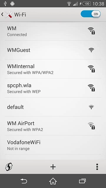 Press the home icon to return to the home screen.