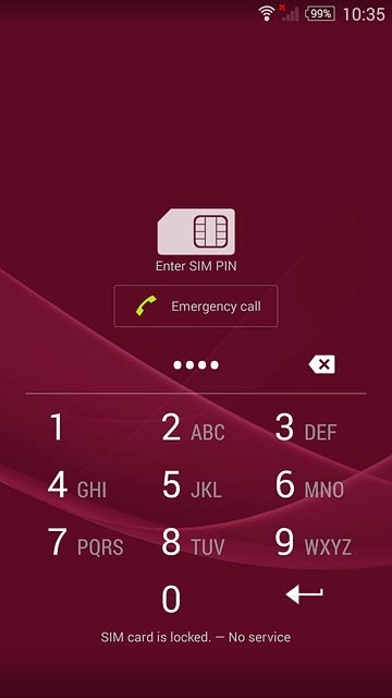 Key in your PIN and press enter.If your phone rejects the SIM:Contact your distributor or service provider where you bought your phone.