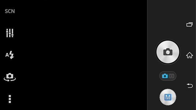 Press the menu icon.