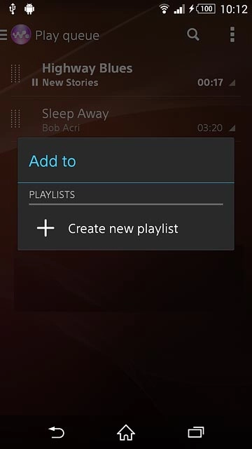 Press Create new playlist.
