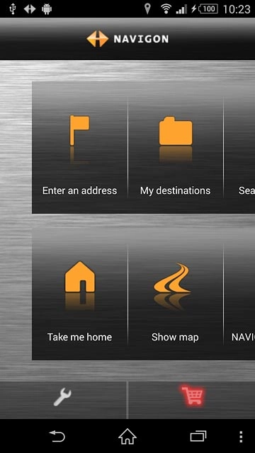 Press Enter an address.Follow the instructions on the display to key in the required destination.Results matching what you key in are displayed.