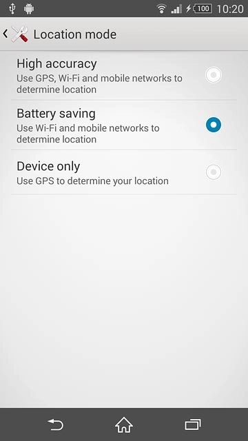 Press Battery saving.