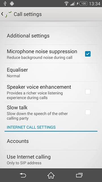 Press Additional settings.