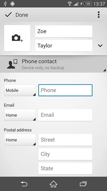 Press Phone and key in the required phone number.