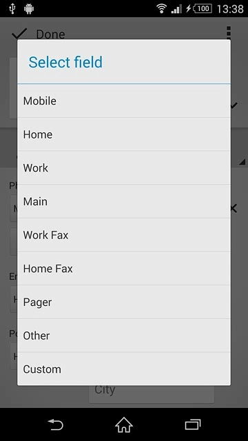 Press the required number type.