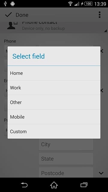 Press the required email type.