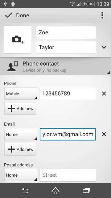 Press the camera icon.