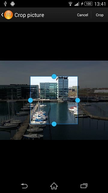 Drag the frame to the required position to select the required detail.