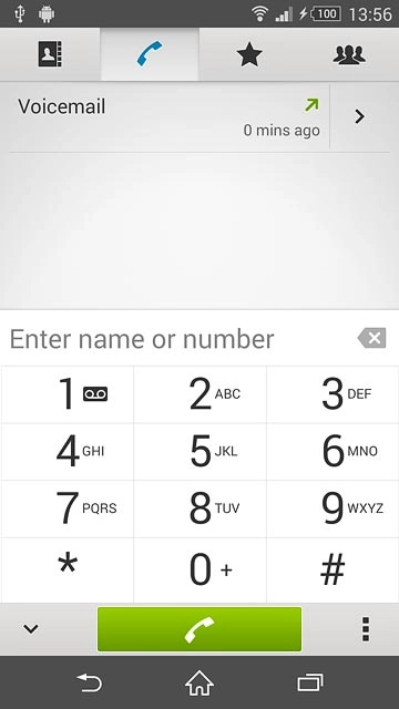 Press the home icon to return to the home screen.