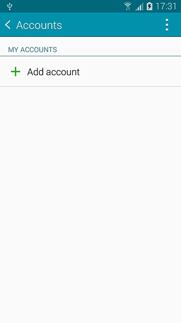 Press Add account.