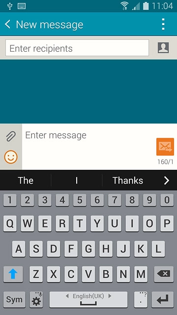 Slide your finger right or left on space to select the required language.