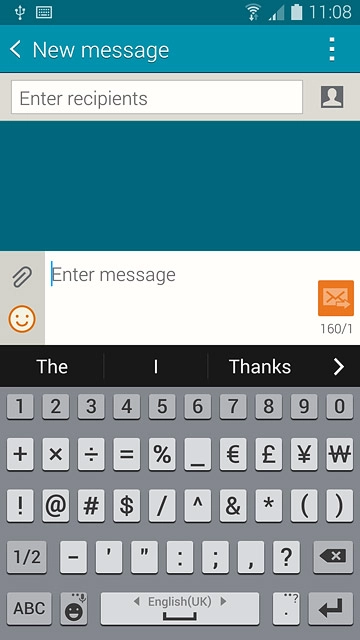 Press the required numbers or the required symbols.