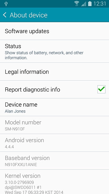 Press Software updates.