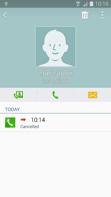 Press the call icon.