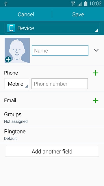Press the drop down list above 