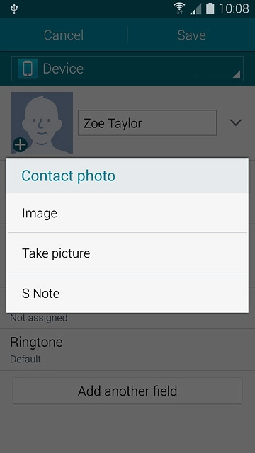 To take a new picture:Press Take picture.