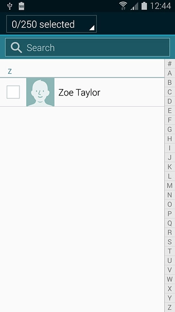 Press the drop down list above 