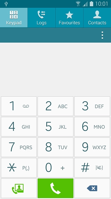 Press and hold 1 to call voicemail.