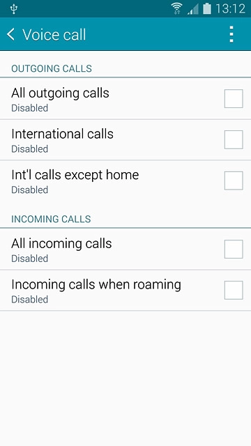 Int'l calls except home