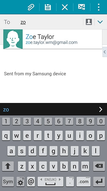 Key in the first letters of the required contact.Matching contacts are displayed.Press the required contact.Repeat the procedure to add more recipients.