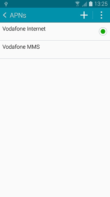 Press the field next to the data connection to fill in the field.